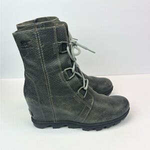 SOREL  Joan of Arctic Wedge ii Waterproof Bootie #NL3491-052 in Quarry Size 10